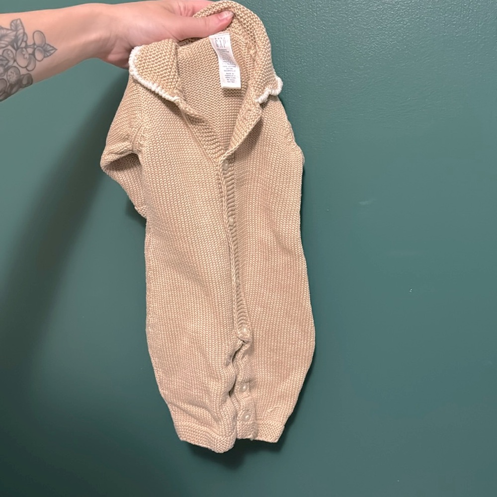 Button Up Knit Onesie